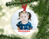 Personalised Christmas Ornament - Ceramic Ornament - MDF Ornament - Baby Photo Christmas Ornament, Christmas Tree Decoration - Tree Decor - Craftellery